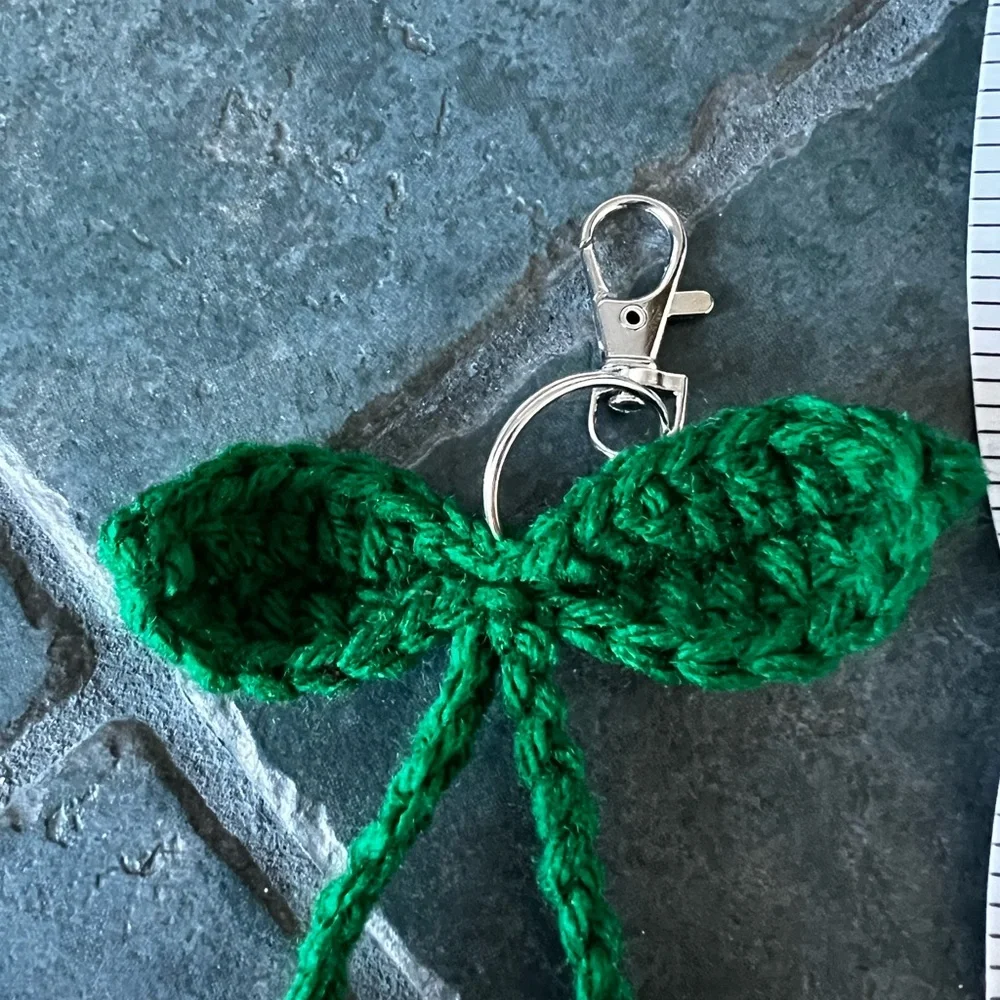 Hand Crocheted Cherries Keychain! - Picture 6 of 15